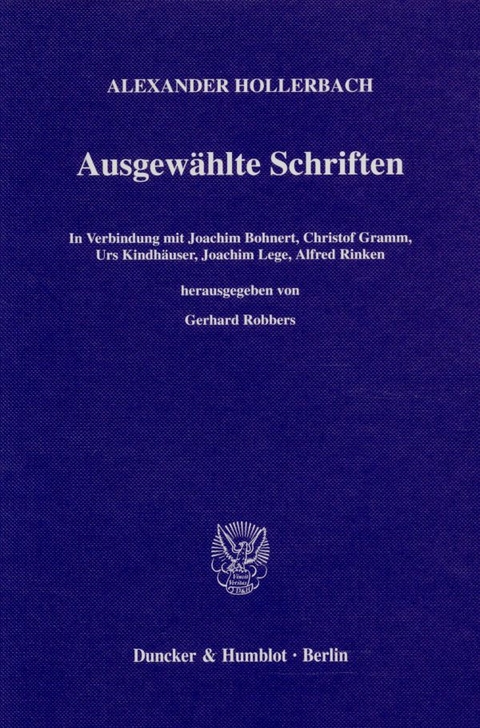 Ausgewählte Schriften. - Alexander Hollerbach