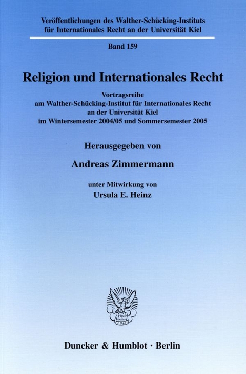 Religion und Internationales Recht. - 