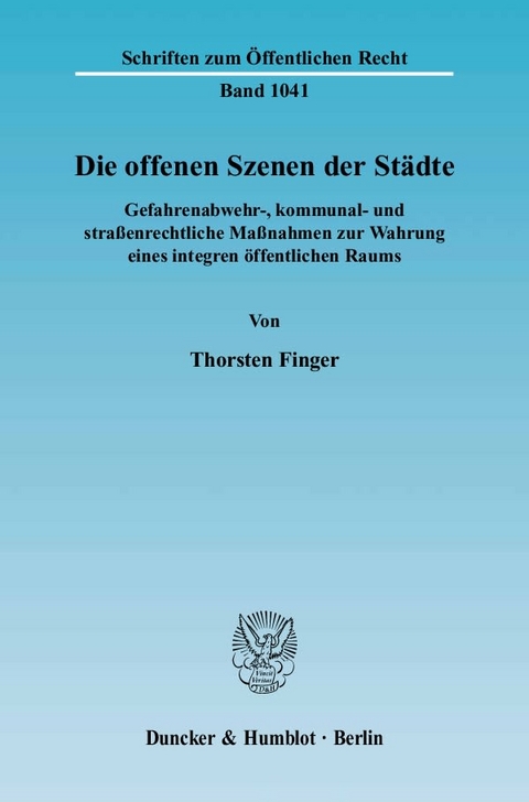 Die offenen Szenen der Städte. - Thorsten Finger