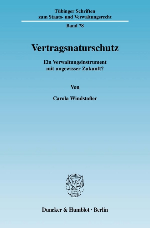 Vertragsnaturschutz. - Carola Windstoßer