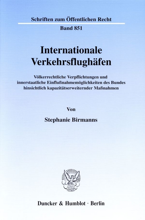 Internationale Verkehrsflughäfen. - Stephanie Birmanns