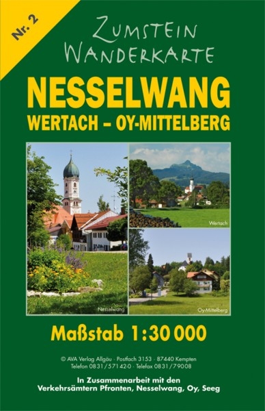 Zumstein Wanderkarte Nesselwang - Wertach - Oy-Mittelberg