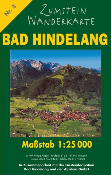 Zumstein Wanderkarte Bad Hindelang