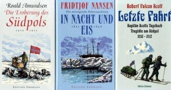 Polarnacht und ewiges Eis, 3 Bde. - Roald Amundsen, Fridtjof Nansen, Robert F. Scott