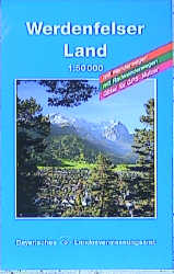 Topographische Sonderkarten Bayern. Sonderblattschnitte auf der Grundlage der amtlichen topographischen Karten, meist grössere Kartenformate mit zusätzlichen thematischen Einträgen: Wanderwege, Radwanderwege, kulturelle und touristische Informationen / Umgebungskarten 1:50000 (UK L) / Werdenfelser Land