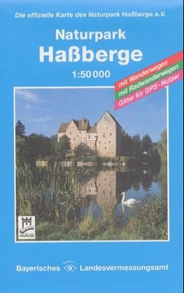 Topographische Sonderkarten Bayern. Sonderblattschnitte auf der Grundlage der amtlichen topographischen Karten, meist grössere Kartenformate mit zusätzlichen thematischen Einträgen: Wanderwege, Radwanderwege, kulturelle und touristische Informationen / Umgebungskarten 1:50000 (UK L) / Naturpark Hassberge