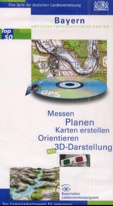 Top50 Bayern. Mit Digitalem Geländemodell. 3D-Darstellung