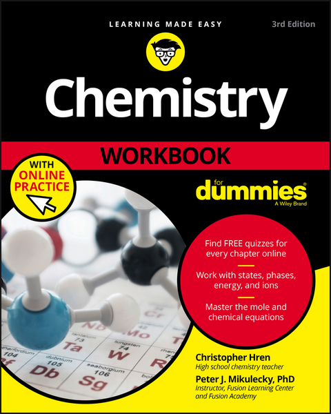 Chemistry Workbook For Dummies with Online Practice - Chris Hren, Peter J. Mikulecky