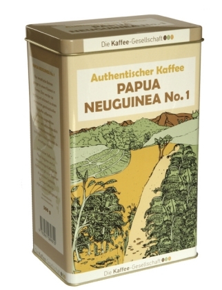 Authentischer Kaffee Papua Neuguinea No.1, 500 g Schmuck-Dose