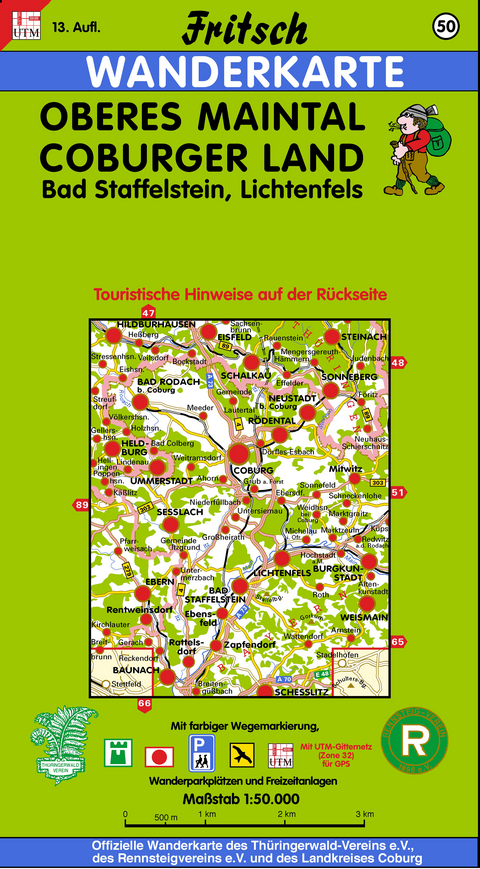 Oberes Maintal - Coburger Land - Fritsch Landkartenverlag