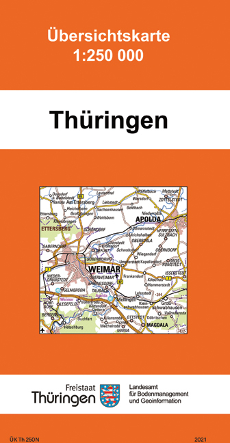 Übersichtskarte Thüringen