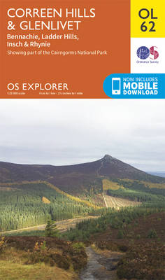 Correen Hills & Glenlivet, Bennachie & Ladder Hills, Insch & Rhynie -  Ordnance Survey