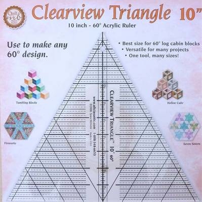 Clearview Triangle 10 Inch - 60 Acrylic Ruler - Marci Baker