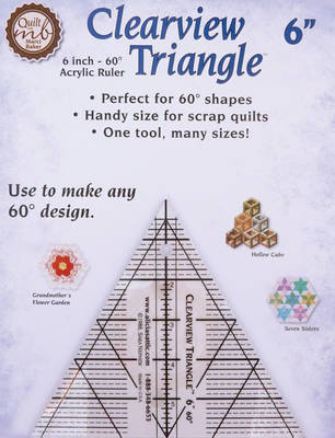 Clearview Triangle 6 Inch - 60 Acrylic Ruler - Marci Baker