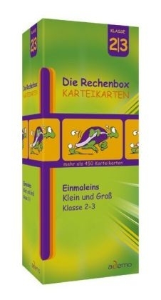 Rechenbox Einmaleins Klein und Groß, Karteikarten in Lernbox