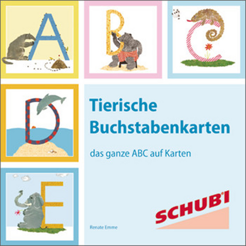 Tierische Buchstaben / Tierische Buchstabenkarten - Renate Emme