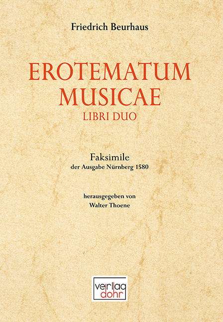 Erotematum Musicae Libri Duo - Friedrich Beurhaus