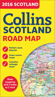 2016 Collins Map of Scotland -  Collins Maps