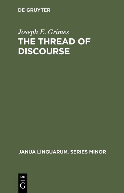 The Thread of Discourse - Joseph E. Grimes