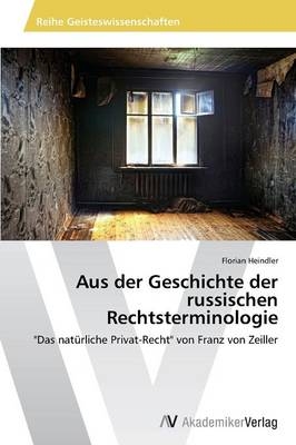 Aus der Geschichte der russischen Rechtsterminologie - Florian Heindler