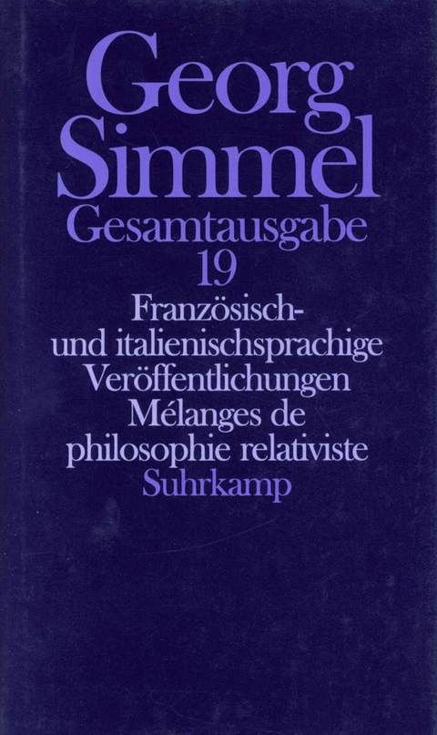 Gesamtausgabe in 24 Bänden - Georg Simmel