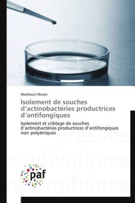 Isolement de souches dÂ¿actinobactÃ©ries productrices dÂ¿antifongiques - Abdelaziz Messis