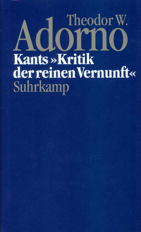 Nachgelassene Schriften. Abteilung IV: Vorlesungen - Theodor W. Adorno