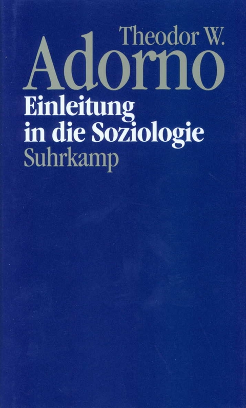 Nachgelassene Schriften. Abteilung IV: Vorlesungen - Theodor W. Adorno