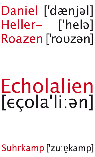 Echolalien - Daniel Heller-Roazen