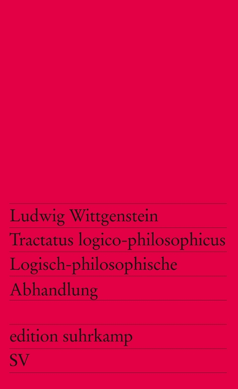 Tractatus logico-philosophicus - Ludwig Wittgenstein