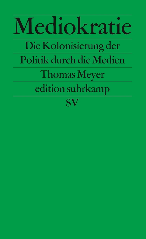 Mediokratie - Thomas Meyer