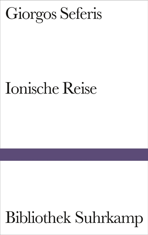 Ionische Reise - Giorgos Seferis