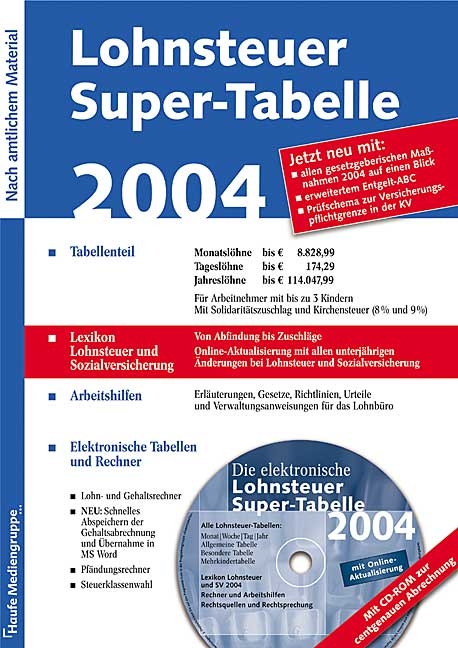 Lohnsteuer Super-Tabelle 2004