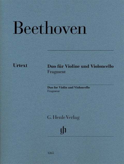 Ludwig van Beethoven - Duo für Violine und Violoncello, Fragment - 