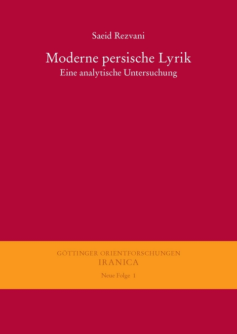 Moderne persische Lyrik - Saeid Rezvani