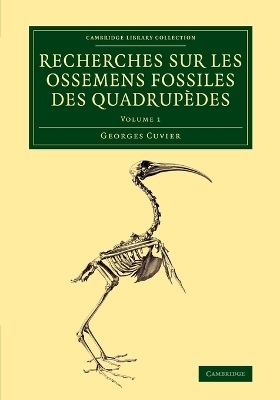 Recherches sur les ossemens fossiles des quadrupèdes - Georges Cuvier