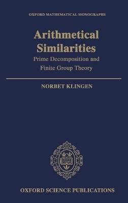 Arithmetical Similarities - Norbert Klingen