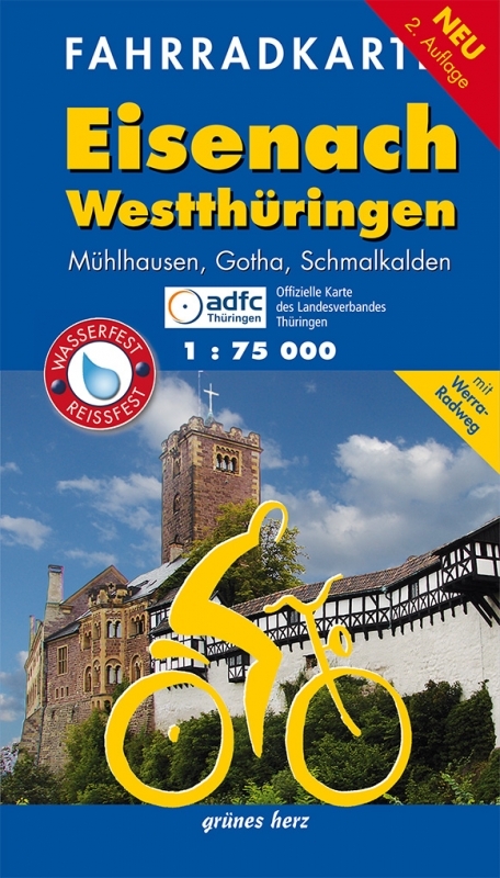 Fahrradkarte Eisenach, Westthüringen - 