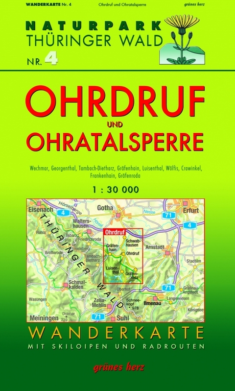 Wanderkarte Ohrdruf und Ohratalsperre - 