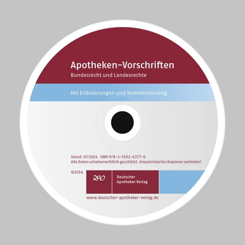 Apotheken-Vorschriften CD-ROM