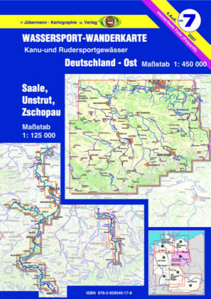 Wassersport-Wanderkarte / Deutschland Ost für Kanu- und Rudersport 1:450000 - Erhard Jübermann