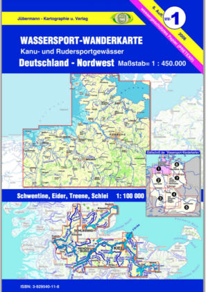 Wassersport-Wanderkarte / Deutschland Nordwest für Kanu- und Rudersport - Erhard Jübermann