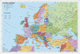 Staaten Europas, politisch. Schreibunterlage