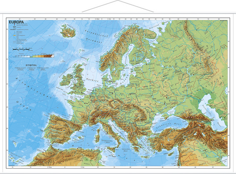 Europa physisch im Miniformat - Heinrich Stiefel