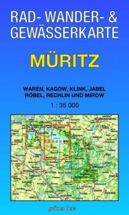 Rad-, Wander- und Gewässerkarte Müritz - 