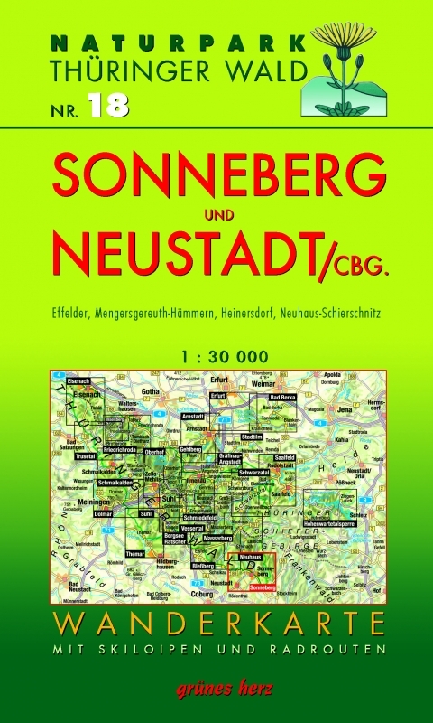 Wanderkarte Sonneberg und Neustadt/Coburg - 