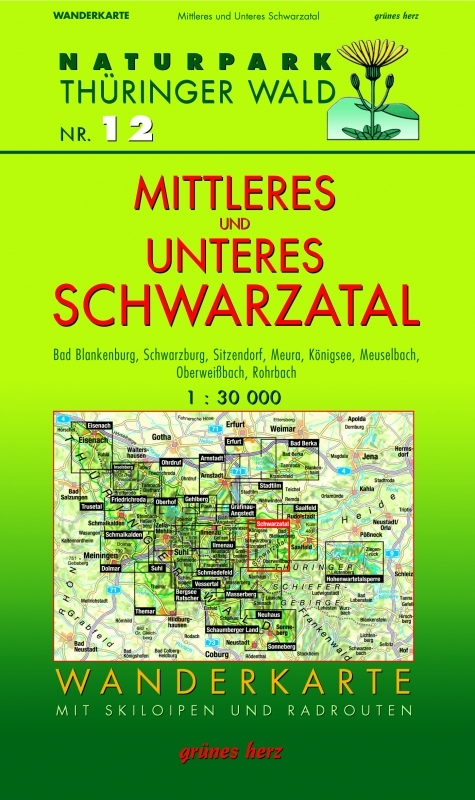 Wanderkarte Mittleres und unteres Schwarzatal