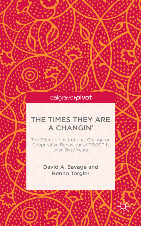 The Times They Are A Changin' - D. Savage, B. Torgler