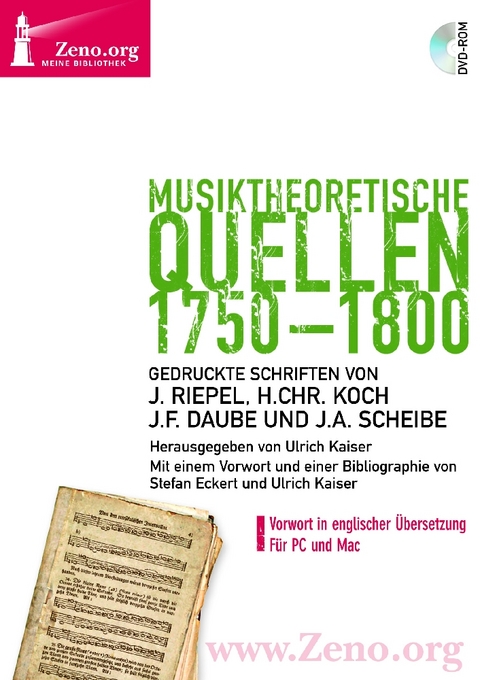 Musiktheoretische Quellen 1750–1800