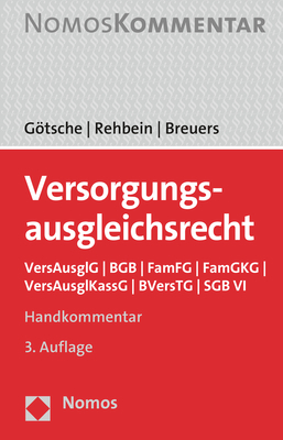 Versorgungsausgleichsrecht - Frank Götsche, Frank Rehbein, Christian Breuers